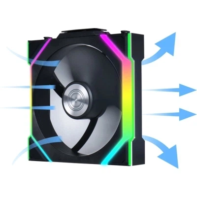 Кулер до корпусу Lian Li Uni Fan SL WIRELESS 120-3, Black (G99.12SL1W3B.00) - Фото 2 Кулер до корпусу Lian Li Uni Fan SL WIRELESS 120-3, Black (G99.12SL1W3B.00) - зображення 2