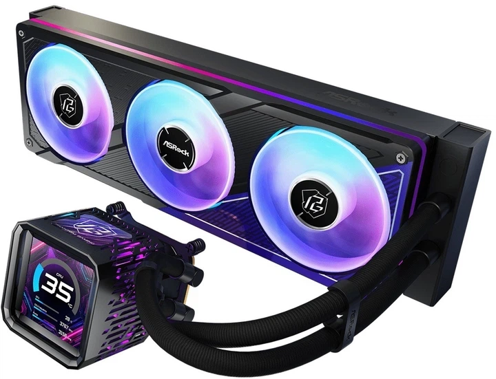 Система водяного охолодження ASRock Phantom Gaming 360 LCD - Фото 1 Система водяного охолодження ASRock Phantom Gaming 360 LCD - изображение 1