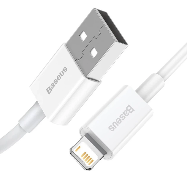 Кабель Baseus Superior Series Fast Charging USB-A to Lightning 1m White (CALYS-A02) - изображение 2