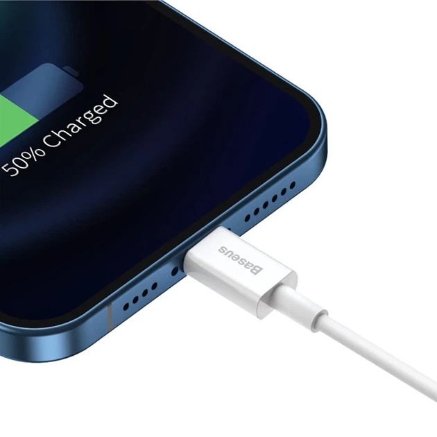 Кабель Baseus Superior Series Fast Charging USB-A to Lightning 1m White (CALYS-A02) - изображение 8