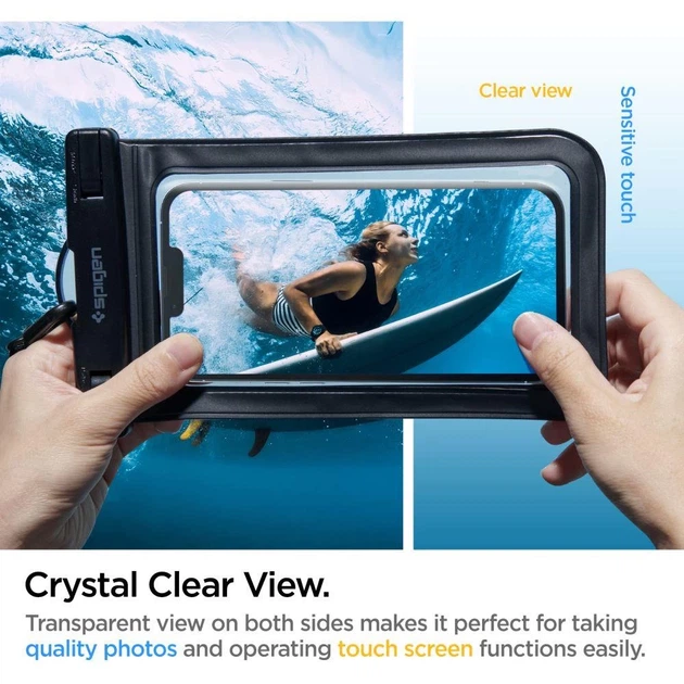Водонепроницаемый чехол Spigen A601 Universal Waterproof (2 pack) Black (AMP04523) - изображение 11