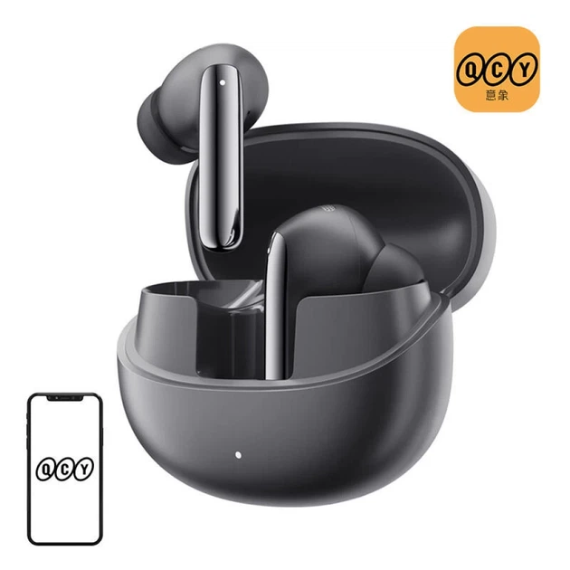 Наушники QCY MeloBuds Pro HT08 ANC Black (6957141409152) - Фото 1 Наушники QCY MeloBuds Pro HT08 ANC Black (6957141409152) - изображение 1