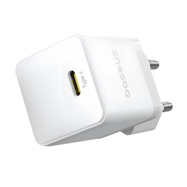 Сетевое зарядное устройство Baseus Palm PD/FC 20W USB-C with USB-C to USB-C Cable 1 m White (P10111602213-01) - изображение 2