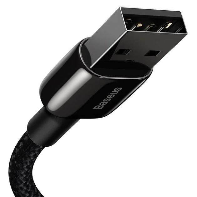 Кабель Baseus Tungsten Gold Fast Charging USB-A to Lightning 1m Black (CALWJ-01) - изображение 7