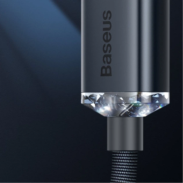 Кабель Baseus Crystal Shine USB-A to Lightning 2m Purple (CAJY000105) - зображення 11