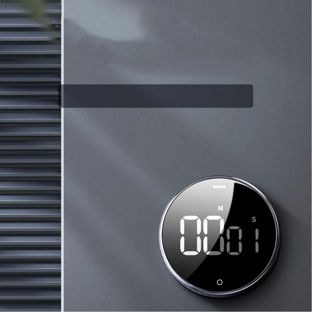 Таймер Baseus Heyo Rotation Countdown Timer Black (ACDJS-01) - Фото 8 Таймер Baseus Heyo Rotation Countdown Timer Black (ACDJS-01) - зображення 8