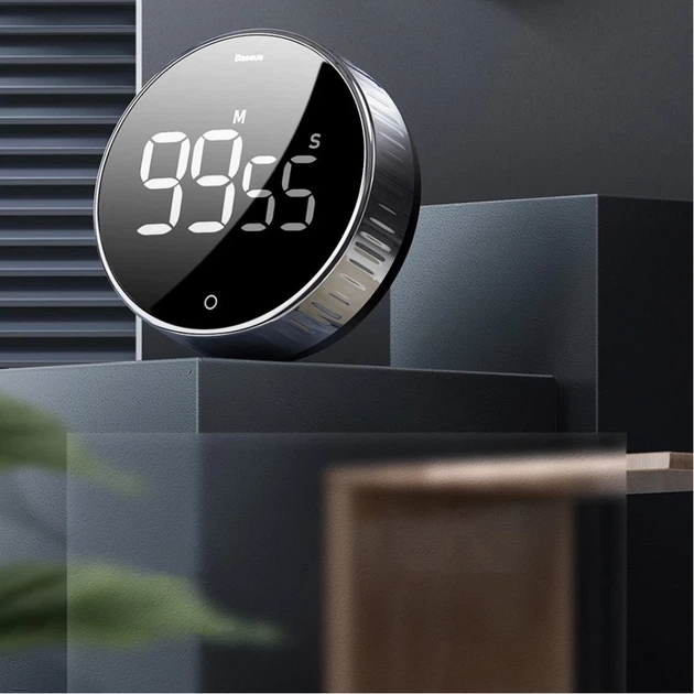 Таймер Baseus Heyo Rotation Countdown Timer Black (ACDJS-01) - Фото 9 Таймер Baseus Heyo Rotation Countdown Timer Black (ACDJS-01) - зображення 9