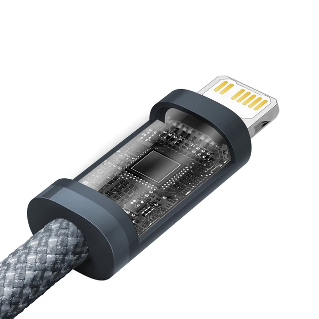 Кабель Baseus Dynamic Series USB-C to Lightning 2m Grey (CALD000116) - Фото 8 Кабель Baseus Dynamic Series USB-C to Lightning 2m Grey (CALD000116) - изображение 8