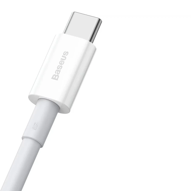 Кабель Baseus Superior Series Fast Charging USB-A to USB-C 1m White (CATYS-02) - Фото 4 Кабель Baseus Superior Series Fast Charging USB-A to USB-C 1m White (CATYS-02) - зображення 4