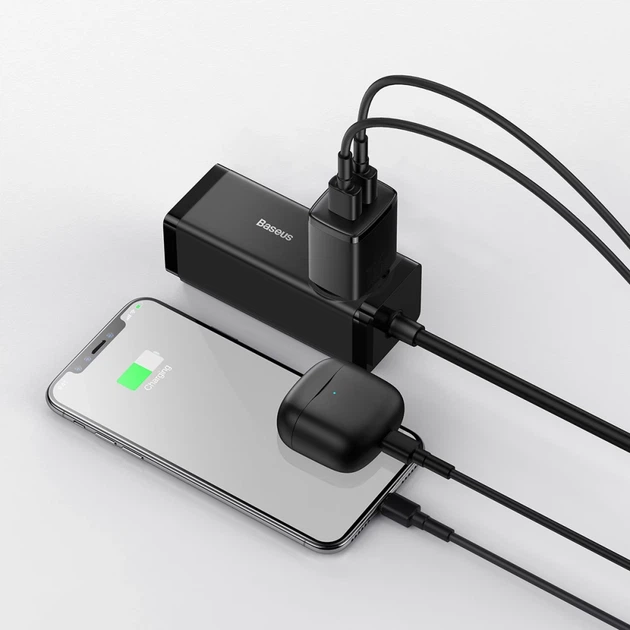 Мережевий зарядний пристрій Baseus Compact 10.5W 2xUSB-A Black (CCXJ010201) - Фото 9 Мережевий зарядний пристрій Baseus Compact 10.5W 2xUSB-A Black (CCXJ010201) - зображення 9