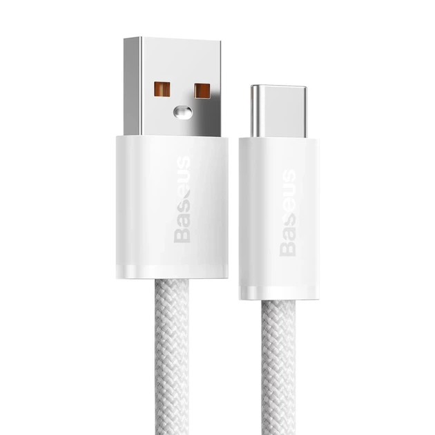 Кабель Baseus Dynamic Series USB-A to USB-C 2m White (CALD000702) - Фото 2 Кабель Baseus Dynamic Series USB-A to USB-C 2m White (CALD000702) - зображення 2