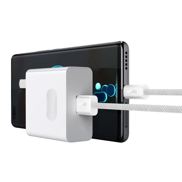 Кабель Baseus Dynamic Series USB-A to USB-C 2m White (CALD000702) - Фото 3 Кабель Baseus Dynamic Series USB-A to USB-C 2m White (CALD000702) - зображення 3