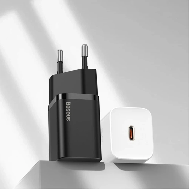 Мережевий зарядний пристрій Baseus Super Si 25W USB-C Black (CCSP020101) - Фото 13 Мережевий зарядний пристрій Baseus Super Si 25W USB-C Black (CCSP020101) - зображення 13