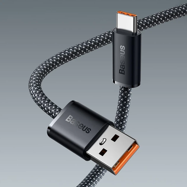 Кабель Baseus Dynamic Series USB-A to USB-C 2m White (CALD000702) - Фото 12 Кабель Baseus Dynamic Series USB-A to USB-C 2m White (CALD000702) - зображення 12