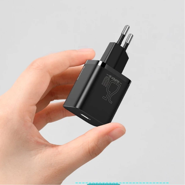 Мережевий зарядний пристрій Baseus Super Si 25W USB-C White (CCSP020102) - Фото 15 Мережевий зарядний пристрій Baseus Super Si 25W USB-C White (CCSP020102) - зображення 15