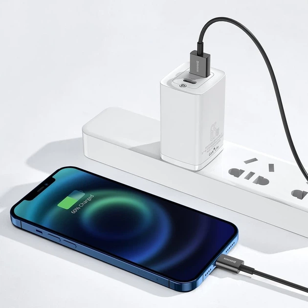 Кабель Baseus Superior Series Fast Charging USB-A to Lightning 2m Black (CALYS-C01) - Фото 9 Кабель Baseus Superior Series Fast Charging USB-A to Lightning 2m Black (CALYS-C01) - изображение 9