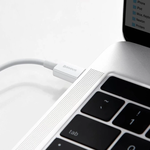 Кабель Baseus Superior Series Fast Charging USB-C to Lightning 0.25m White (CATLYS-02) - зображення 4