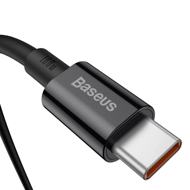 Кабель Baseus Superior Series Fast Charging PD USB-С to USB-С 1m 100W Black (CATYS-B01) - Фото 3 Кабель Baseus Superior Series Fast Charging PD USB-С to USB-С 1m 100W Black (CATYS-B01) - зображення 3