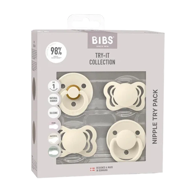 Набір пустушок 0-6 m BIBS Baby Try It Collection - Ivory - Фото 7 Набір пустушок 0-6 m BIBS Baby Try It Collection - Ivory - изображение 7