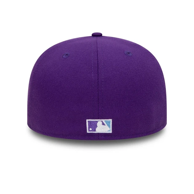 Бейсболка New Era New York World Series, фиолетово-голубая с вышивкой, обычная - изображение 2