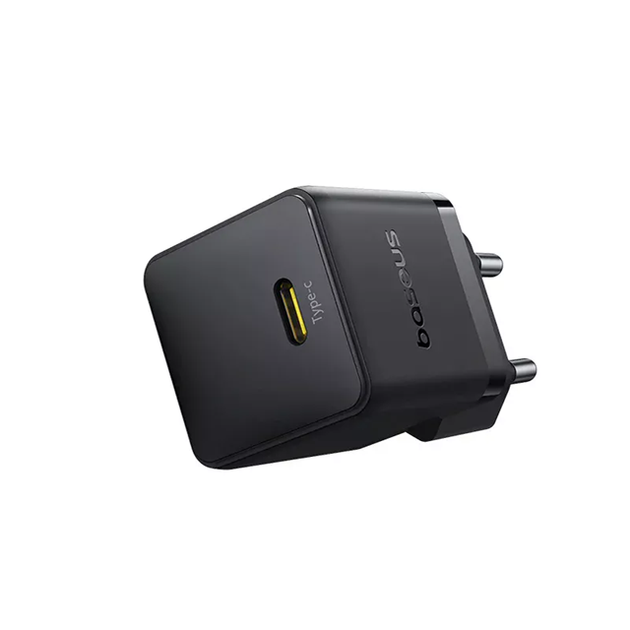 Зарядное устройство Baseus Palm Fast Charger 30W + кабель Type-C 1m Black сетевой адаптер быстрой зарядки (P10111605113-01) - Фото 3 Зарядное устройство Baseus Palm Fast Charger 30W + кабель Type-C 1m Black сетевой адаптер быстрой зарядки (P10111605113-01) - изображение 3