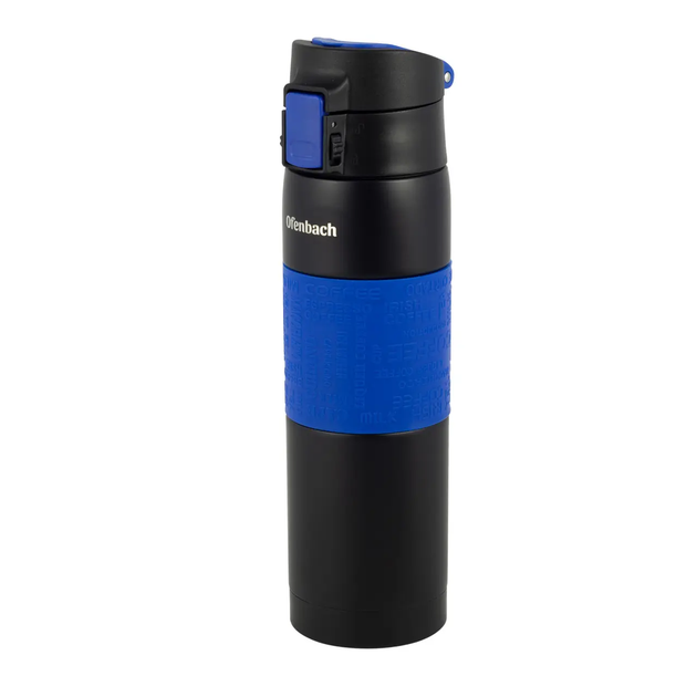 Термокружка Ofenbach NB-101300 480 мл синяя из нержавеющей стали, герметичная, для кофе и чая - изображение 7