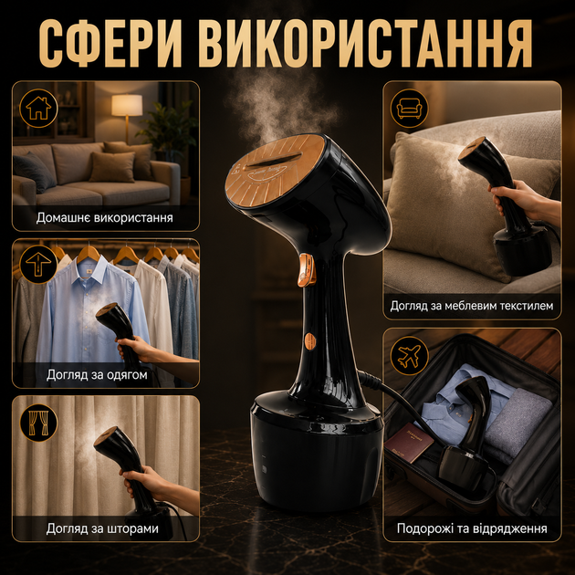 Ручной вертикальный отпариватель RAF 1285 (1600 Вт, 320 мл) - изображение 7