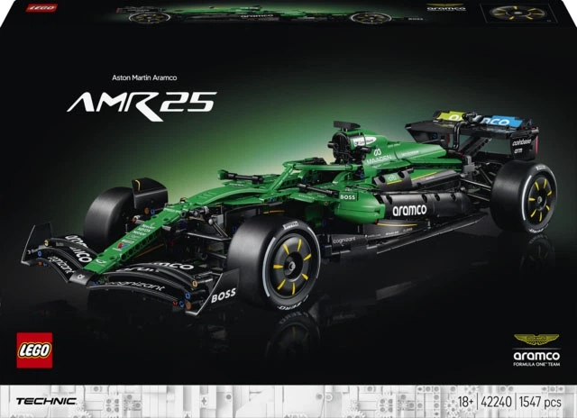 Конструктор LEGO Technic Гоночный автомобиль Aston Martin Aramco AMR25 F1 1547 деталей (42240) - Фото 1 Конструктор LEGO Technic Гоночный автомобиль Aston Martin Aramco AMR25 F1 1547 деталей (42240) - изображение 1