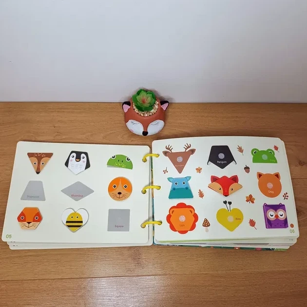 Розвивальна книга-іграшка бізібук Toki Cat на липучках великий формат - зображення 2