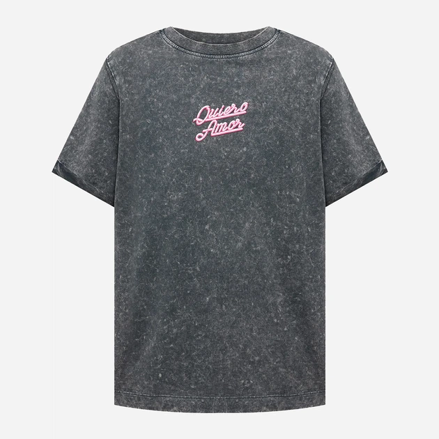 Футболка хлопковая женская Guess Ss Cn Quiero Amor Tee W6GI16-K3036-F90A S Black Acid Wash (7621235997311) - изображение 12