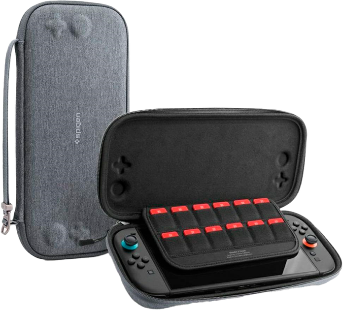 Etui Spigen Klasden 2 Pouch do Nintendo Switch 2 Grey (8800283313291) - Zdjęcie 1 Etui Spigen Klasden 2 Pouch do Nintendo Switch 2 Grey (8800283313291) - obraz 1
