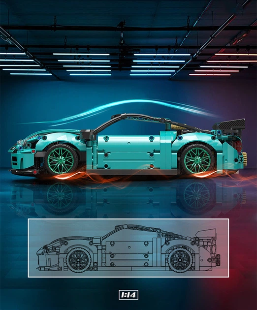 Конструктор машина Спорткар Nissan GTR MoYu Technic 993 детали - изображение 5
