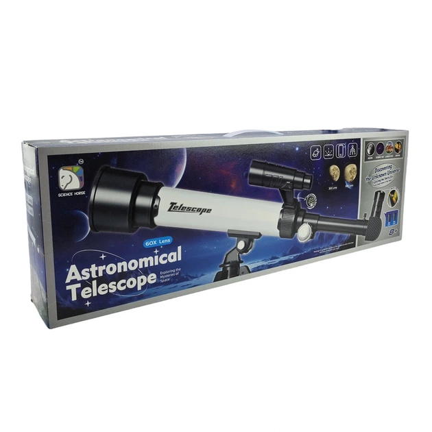 Телескоп настольный детский со штативом держателем для телефона и увеличением 30х 60х - Фото 8 Телескоп настольный детский со штативом держателем для телефона и увеличением 30х 60х - изображение 8