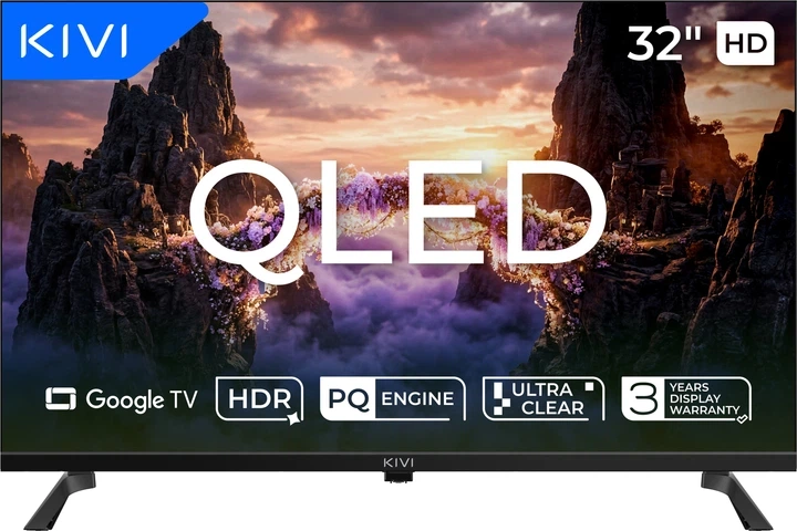 Телевізор Kivi QLED 32'' 32H820KB - Фото 1 Телевізор Kivi QLED 32'' 32H820KB - изображение 1