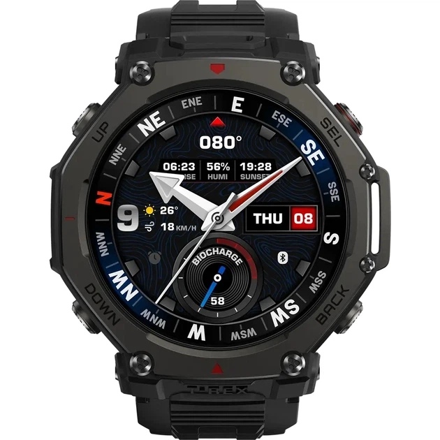 Смарт-годинник Amazfit T-Rex 3 Pro 48mm W2444OV1N Tactical Black (1170956) - изображение 3