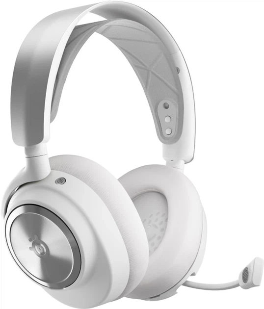 Гарнітура SteelSeries Arctis Nova Pro Wireless White (SS61524) - Фото 2 Гарнітура SteelSeries Arctis Nova Pro Wireless White (SS61524) - зображення 2