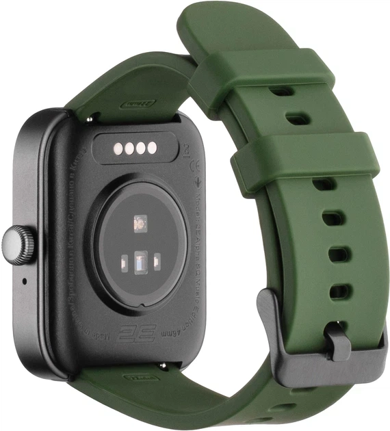 Смарт-годинник 2E Alpha SQ Music Edition 46mm Black-Green (2E-CWW40BKGN) - изображение 8