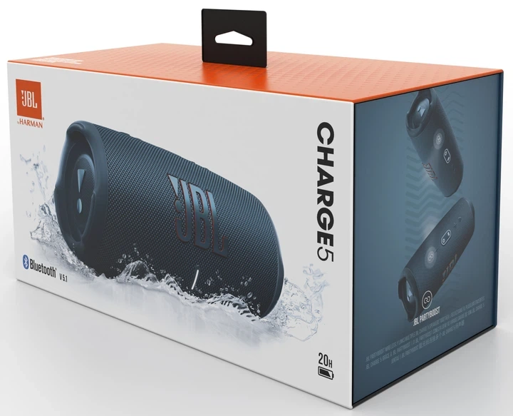 Портативна колонка JBL Charge 5 40W Blue (JBLCHARGE5BLU) - Фото 2 Портативна колонка JBL Charge 5 40W Blue (JBLCHARGE5BLU) - зображення 2