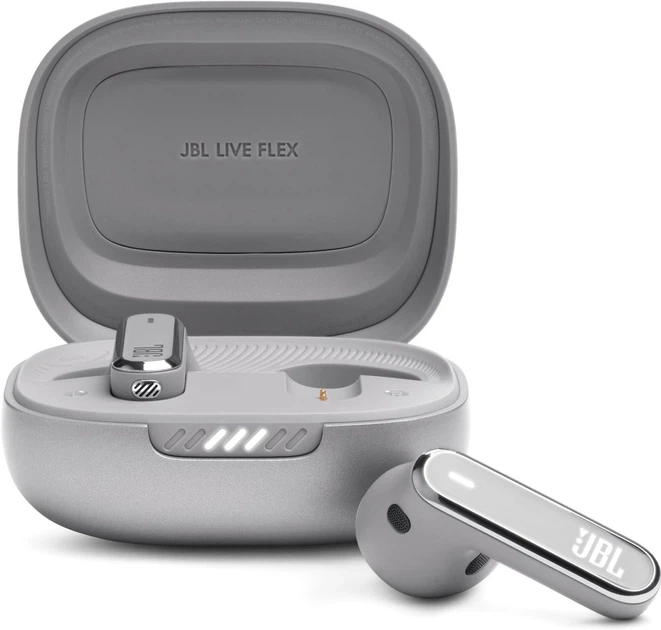 Навушники JBL Live Flex Silver (JBLLIVEFLEXSVR) - Фото 1 Навушники JBL Live Flex Silver (JBLLIVEFLEXSVR) - изображение 1