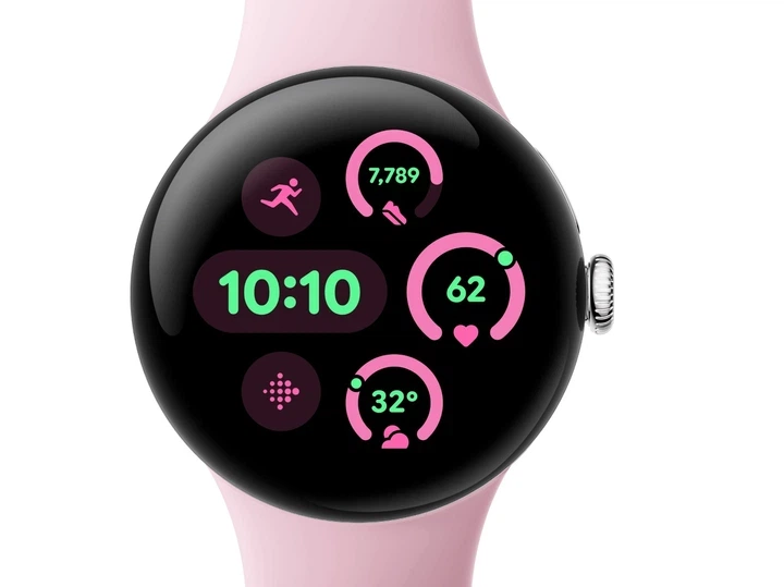 Смарт-годинник Google Pixel Watch 3 41 mm LTE Polished Silver Aluminum Case/Rose Quartz Active Band - Фото 3 Смарт-годинник Google Pixel Watch 3 41 mm LTE Polished Silver Aluminum Case/Rose Quartz Active Band - зображення 3
