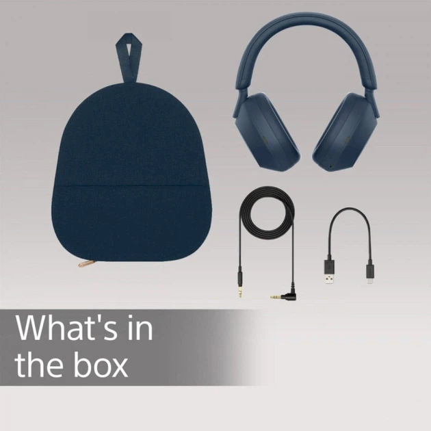Гарнiтура Sony WH-1000XM5 Midnight Blue (WH1000XM5L.CE7) - изображение 7