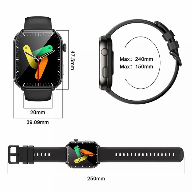 Смарт-годинник Blackview R60 Black - Фото 7 Смарт-годинник Blackview R60 Black - зображення 7
