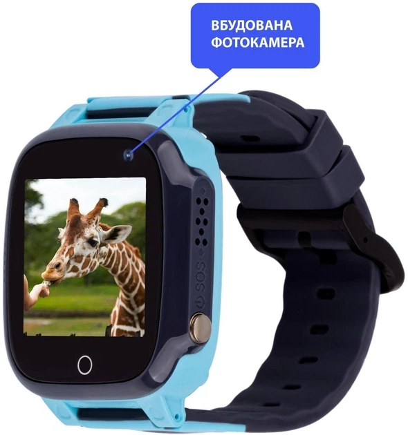 Дитячий смарт-годинник AmiGo GO008 MILKY, GPS, WIFI, 2G, BT4.0, 400mAh, Blue UA UCRF - Фото 4 Дитячий смарт-годинник AmiGo GO008 MILKY, GPS, WIFI, 2G, BT4.0, 400mAh, Blue UA UCRF - изображение 4