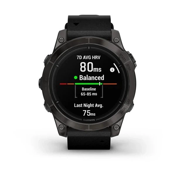Смарт-годинник GARMIN Epix Pro (Gen 2) Sapphire 47mm Carbon G. DLC Tit. with B. Leather Band (010-02803-30) - Фото 4 Смарт-годинник GARMIN Epix Pro (Gen 2) Sapphire 47mm Carbon G. DLC Tit. with B. Leather Band (010-02803-30) - изображение 4