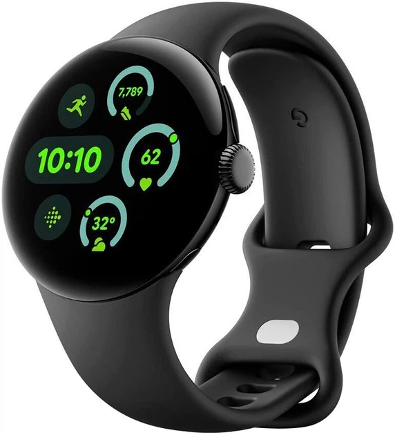 Google Pixel Watch 3 41 mm LTE Matte Black Aluminum Case/Obsidian Active Band - Фото 1 Google Pixel Watch 3 41 mm LTE Matte Black Aluminum Case/Obsidian Active Band - зображення 1
