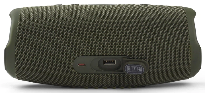 Портативна колонка JBL Charge 5 40W Green (JBLCHARGE5GRN) - Фото 4 Портативна колонка JBL Charge 5 40W Green (JBLCHARGE5GRN) - зображення 4