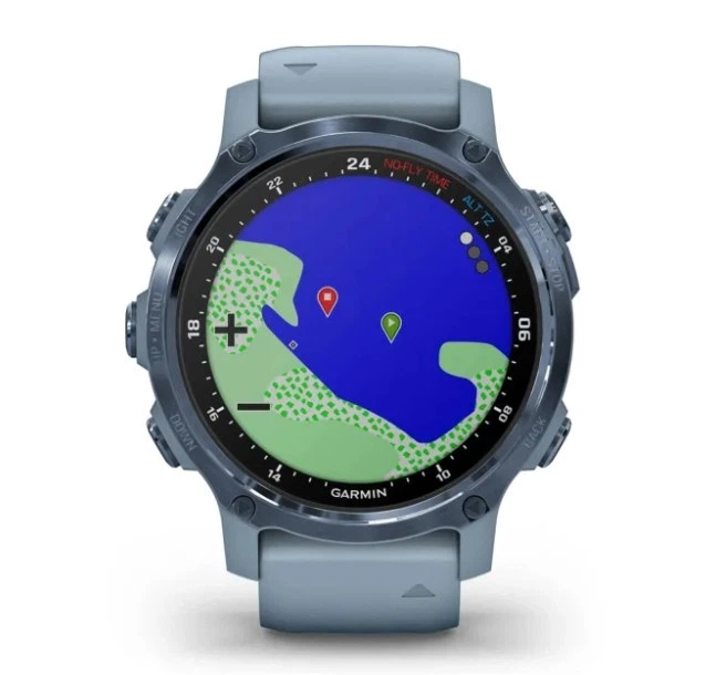 Смарт-годинник GARMIN Descent Mk2S Mineral Blue with Sea Foam Silicone Band (010-02403-07) - Фото 8 Смарт-годинник GARMIN Descent Mk2S Mineral Blue with Sea Foam Silicone Band (010-02403-07) - изображение 8