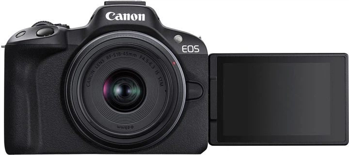 Фотоапарат Canon EOS R50 RF 18-45mm Black (5811C033AA) - Фото 4 Фотоапарат Canon EOS R50 RF 18-45mm Black (5811C033AA) - изображение 4