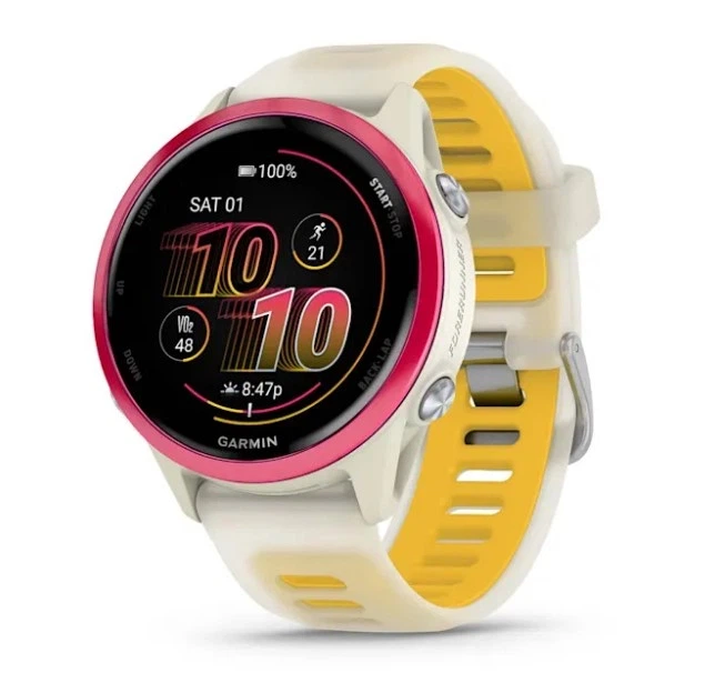 Смарт-годинник GARMIN Forerunner 570 42mm Raspberry Aluminum with Translucent Bone/Mango Band (010-02970-02/42) - Фото 1 Смарт-годинник GARMIN Forerunner 570 42mm Raspberry Aluminum with Translucent Bone/Mango Band (010-02970-02/42) - изображение 1