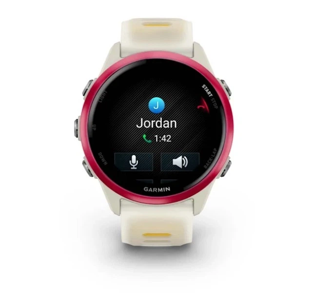 Смарт-годинник GARMIN Forerunner 570 42mm Raspberry Aluminum with Translucent Bone/Mango Band (010-02970-02/42) - Фото 5 Смарт-годинник GARMIN Forerunner 570 42mm Raspberry Aluminum with Translucent Bone/Mango Band (010-02970-02/42) - изображение 5